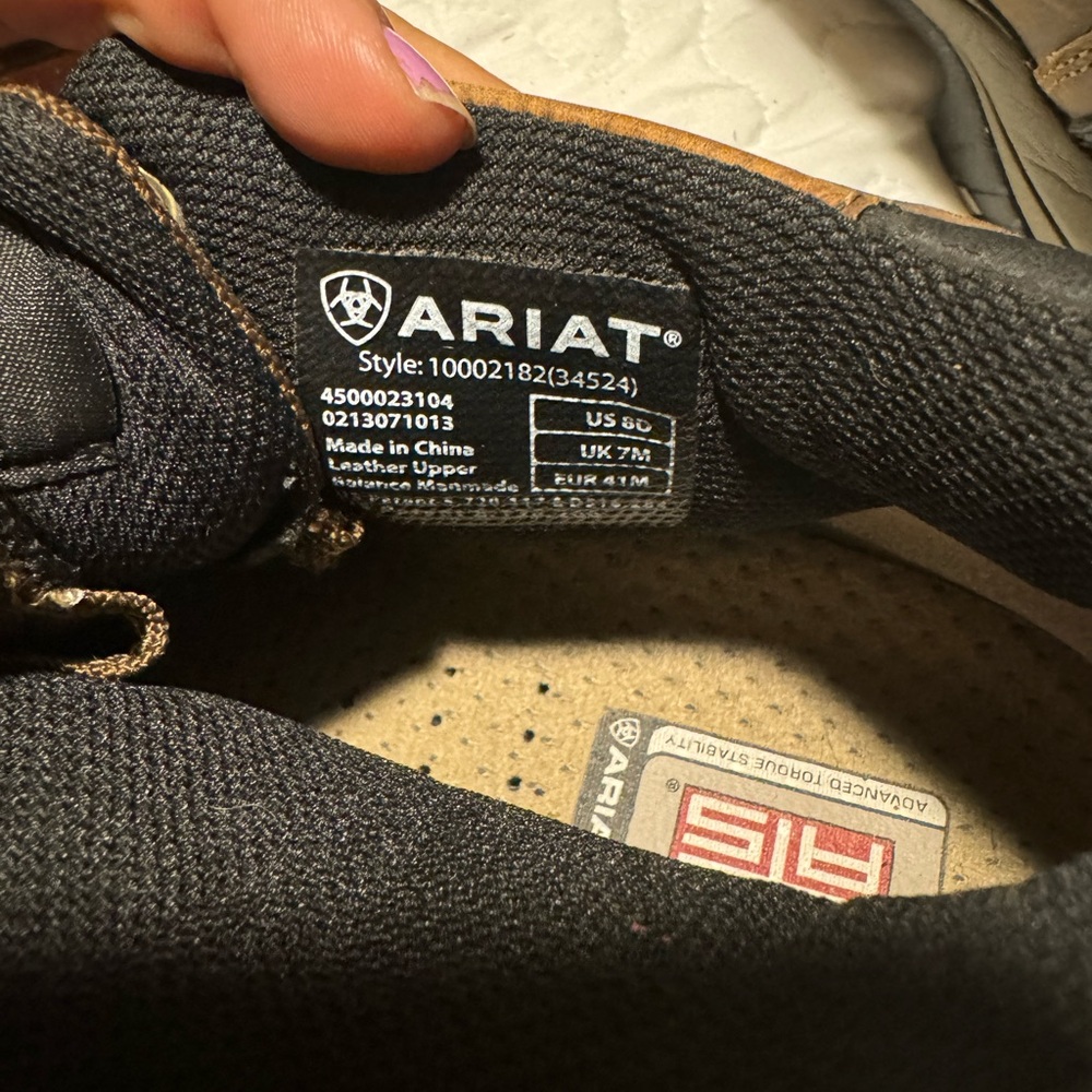 Ariat ATS Technology Men’s Ankle Boots 8D - Picture 5 of 8